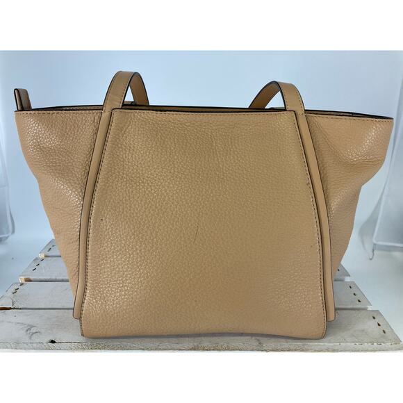 MICHAEL KORS, LIGHT TAN PEBBLED LEATHER WOMENS SHOULDER BAG - Picture 5 of 15
